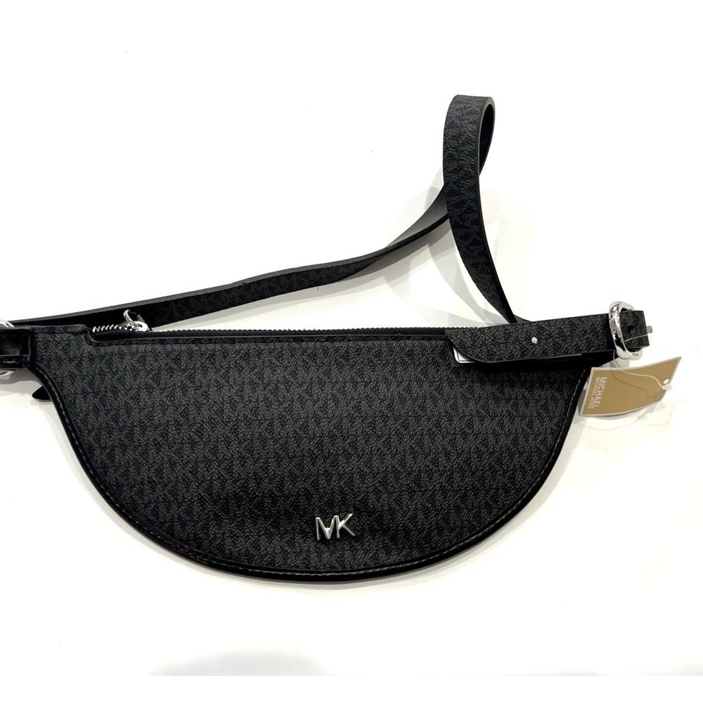 Michael Kors reversible Belt Bag Crossbody Fanny Pack - Black Leather - L / XL